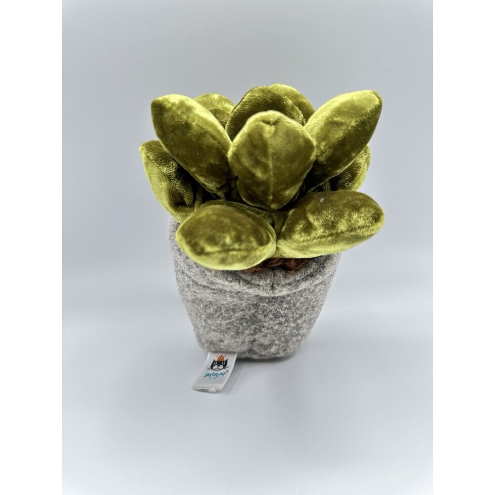 Jellycat Amuseables Silly Succulent Jade Potted Plant Small Plush 7” - Picture 3 of 11
